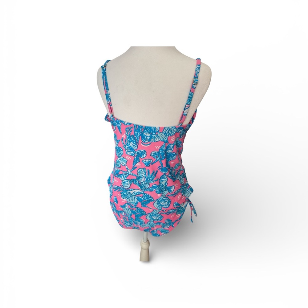 Pink and Blue Floral Swimsuit - Picture 3 of 3